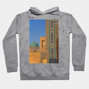 Uzbekistan. Bukhara. Mosque in the Morning Light. Details. Hoodie